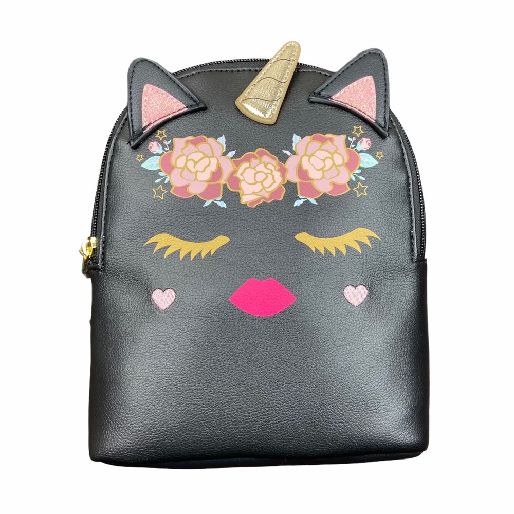 Betsey Johnson Unicorn Back Pack Small Black